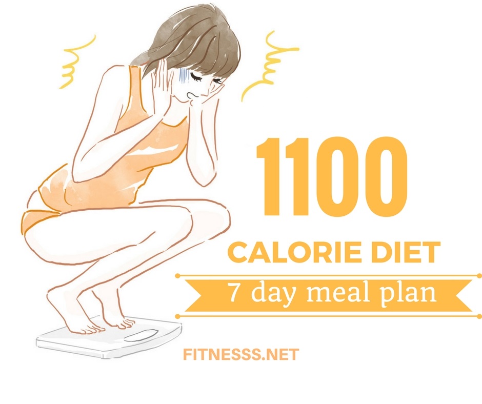  1100 calorie diet 7 day meal plan